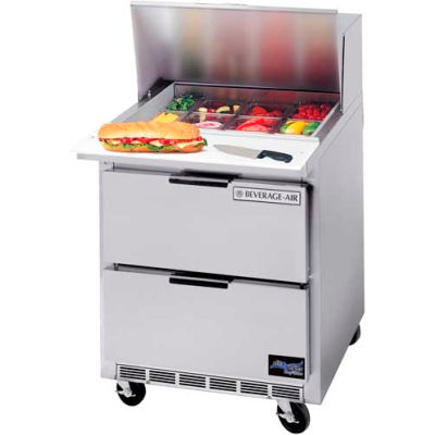 Food Prep Tables SPED27 Elite Series Standard Top w/ Drawers, 27"W - SPED27HC-B