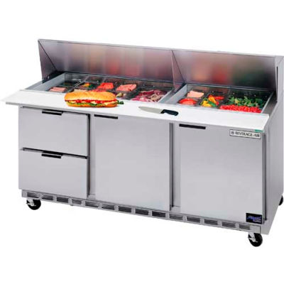 Food Prep Tables SPED72 Elite Series Standard Top w/ Drawers, 72"W - SPED72HC-10-4