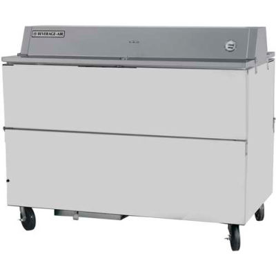 Beverage Air® STF58HC-1-W - School Milk Cooler, Dual Access, Forced-Air, 58"W, White