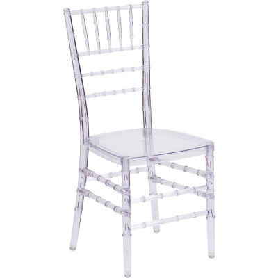 Flash Furniture Stacking Elegance Chiavari Chair - Plastic - Crystal Ice Clear