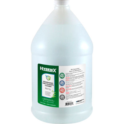 HygenX Headphone and Headset Cleaner - One Gallon Refill Bottle