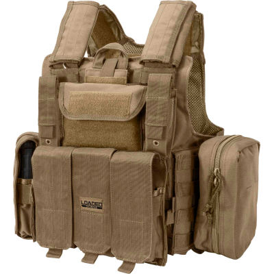 Barska BI12308 Loaded Gear VX-300 Tactical Plate Carrier Vest, Tan
