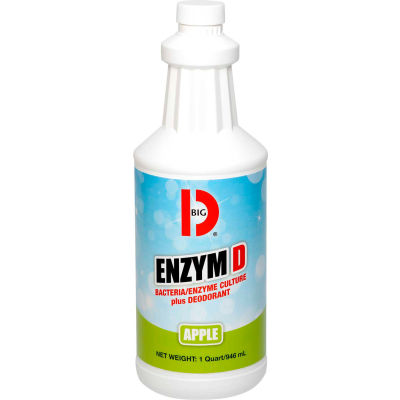 Big D Enzym D Bacteria/Enzyme Culture plus Deodorant, Quart Bottle, 12 Bottles - 509