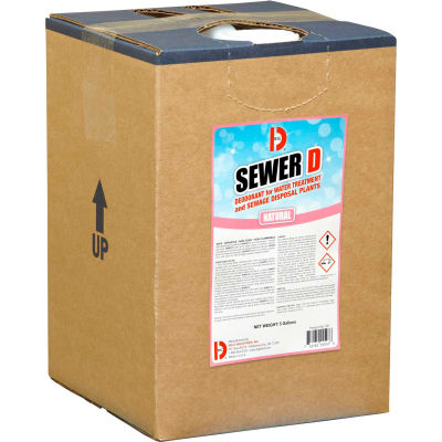 Big D Sewer D Deodorant for Water Treatment and Sewage Disposal Plants, Natural, 5 Gal Pail - 5597