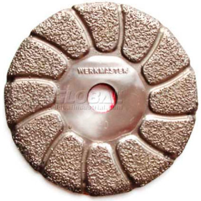 WerkMaster™ Stone/Hardwood/Terrazzo Tooling, 002-0663-00, 4" Vacuum Brazed 30G, 1 Pack