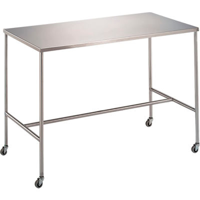 Blickman 7839SS Sawyer Instrument Table with H-Brace, 30"L x 16"W x 34"H