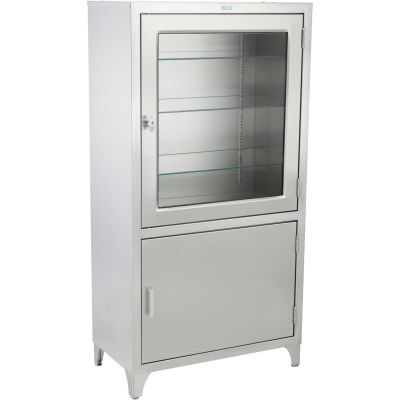 Blickman 7956SS Kennedy Stainless Steel Freestanding Medical Storage Cabinet