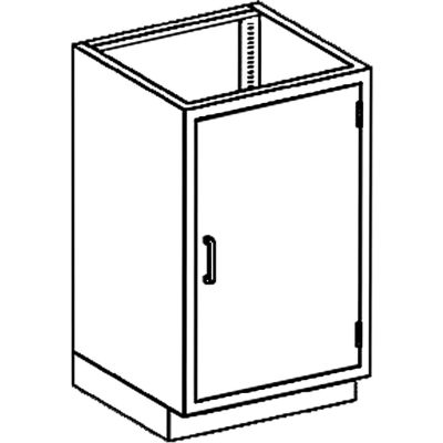 Blickman AA24HS Stainless Steel Base Cabinet with 1 Shelf, 24-1/8"W x 22"D x 35-3/4"H