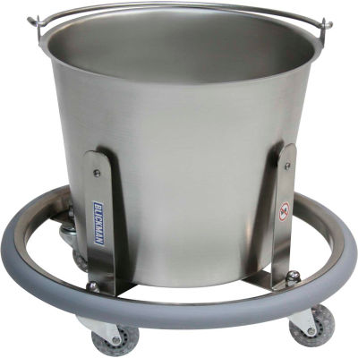 Blickman 7766SS 13-Quart Lenox Stainless Steel Kick Bucket with Frame