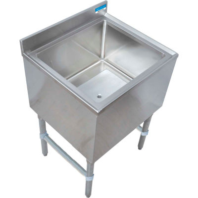 BK Resources BKIB-CP8-3012-18S, Stainless Steel Ice Bin w/ 8-circuit Cold Plate 30"Wx18-1/4"D