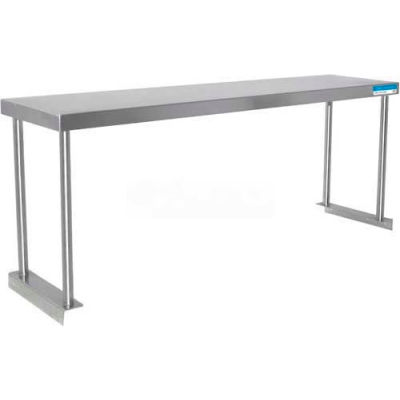 BK Resources BK-OSS-1248 18 Ga. Single Overshelf - 304 Stainless Steel 48 x 12