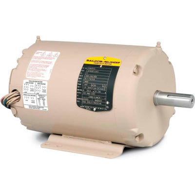 Baldor-Reliance Motor AFM3529, 1HP, 3450RPM, 3PH, 60HZ, 56Z, 3416M, TEAO, F1, N
