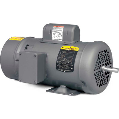 Baldor-Reliance Motor BL3510, 1HP, 1725RPM, 1PH, 60HZ, 56, 3524L, TEFC, F1, BR