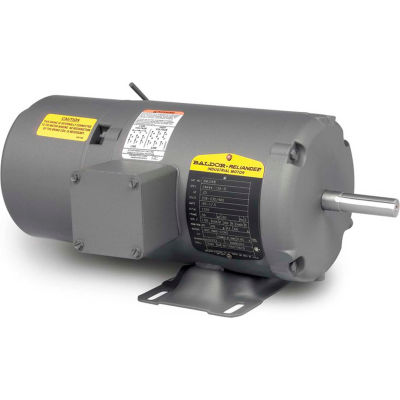 Baldor-Reliance Motor BM3538, .5HP, 1725RPM, 3PH, 60HZ, 56, 3420M, TENV, F1