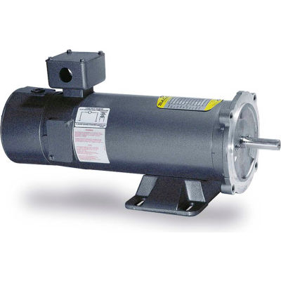 Baldor-Reliance Intergral Tach DC Motor, CDPT3455, 1 HP, 1750 RPM, TEFC, 56C Frame