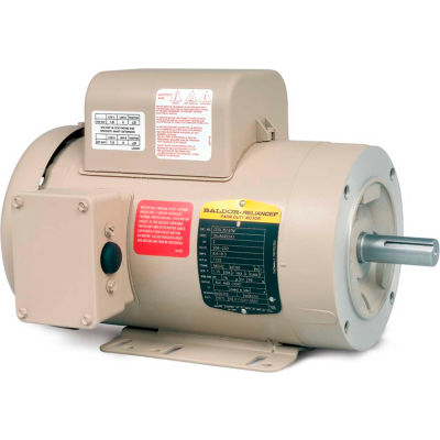 Baldor-Reliance Motor CFDL3507M, .75HP, 1725RPM, 1PH, 60HZ, 56C, 3432LC, TEFC, F