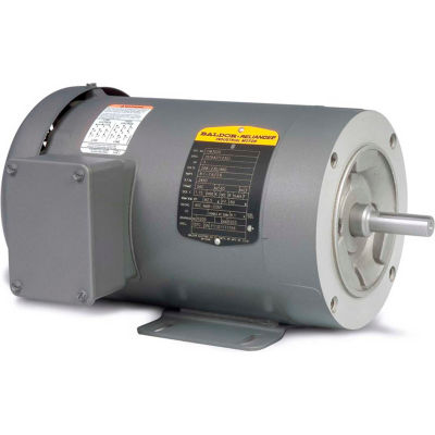 Baldor-Reliance Motor CM3537, .5HP, 3450RPM, 3PH, 60HZ, 56C, 3410M, TEFC, F1