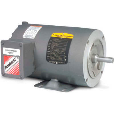 Baldor-Reliance Motor CNM3539, .5HP, 1150RPM, 3PH, 60HZ, 56C, 3524M, TENV, F1