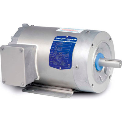 Baldor-Reliance Motor CSWDM3538, .5HP, 1725RPM, 3PH, 60HZ, 56C, 3516M, TENV, F1