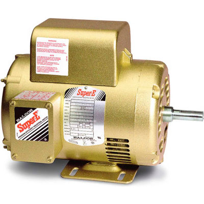 Baldor-Reliance Motor EL1405T, 2HP, 1740RPM, 1PH, 60HZ, 182T, 3623LC, OPSB, F1