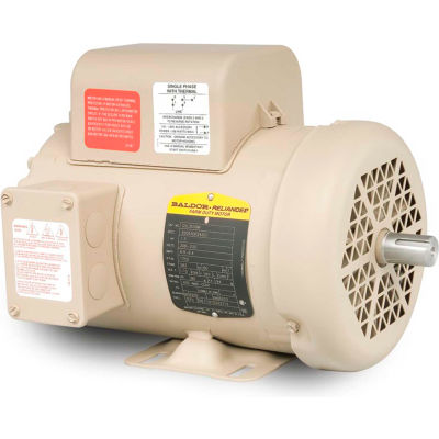 Baldor-Reliance Motor GSL3509M, 1.5HP, 1750RPM, 1PH, 60HZ, 56Z, 3523LC, TEFC, F