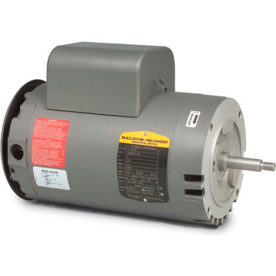Baldor-Reliance Motor JL1323A, 3HP, 3450RPM, 1PH, 60HZ, 56J, 3535LC, OPEN, F1