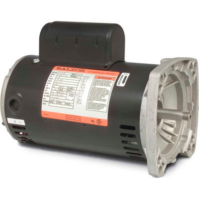 Baldor-Reliance Motor JSL525A, 1HP, 3450RPM, 1PH, 60HZ, 56Y, 1724L, OPEN, F1, N