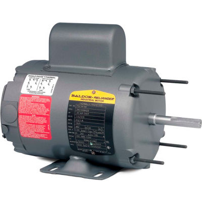 Baldor-Reliance Motor PSC3416A, .33HP, 1625RPM, 1PH, 60HZ, 48Z, 3414C, TEAO, F1