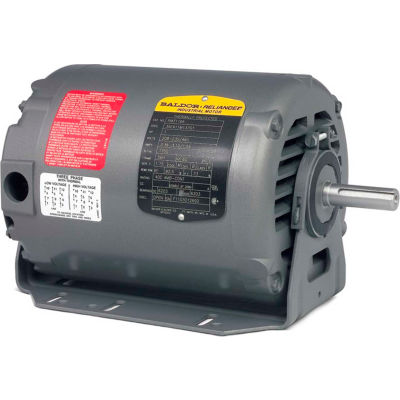 Baldor-Reliance Motor RM3116A, 1HP, 1725RPM, 3PH, 60HZ, 56/56H, 3516M, OPEN, F