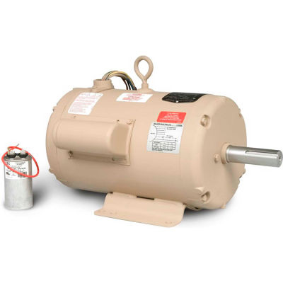 Baldor-Reliance Motor UCLE153, 1.5-3HP, 3450RPM, 1PH, 60HZ, 145TZ, 3532LC, TE