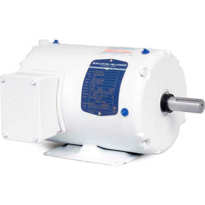 Baldor-Reliance Motor WDM3542, .75HP, 1750RPM, 3PH, 60HZ, 56, 3514M, TENV, F1