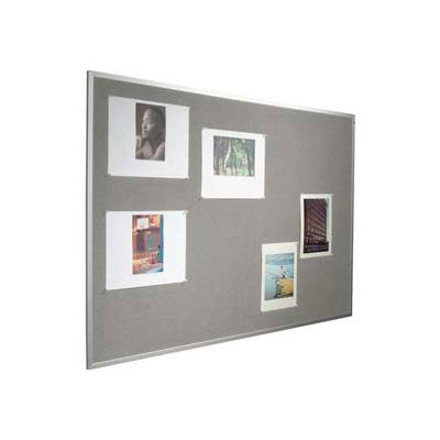 Balt® Fab-Tak Tackboard with Aluminum Trim 48"W x 48"H Granite