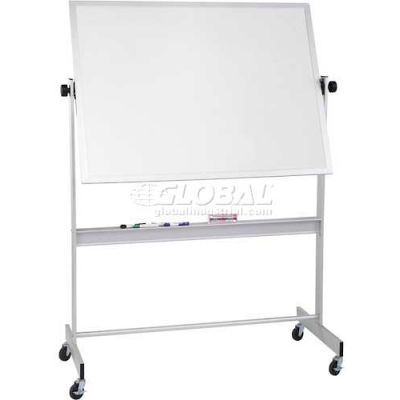 Balt® Deluxe Reversible 72"W x 48"H Dura-Rite/Cork Board Aluminum Trim