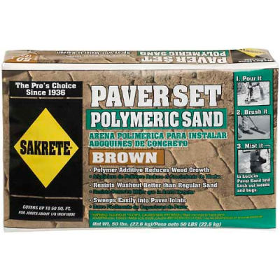 Sakrete® Paver Set Brown Polymeric Sand, 50 Lb. Bag - 65300037 - Pkg ...