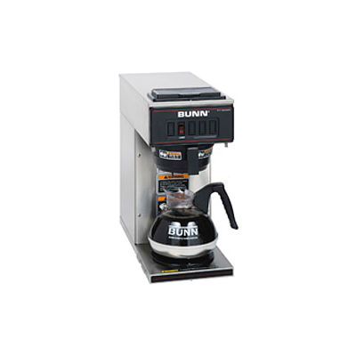 Bunn 13300.0001 - Coffee Brewer, Pourover, Low Profile, 1 Warmer, Stainless Steel, VP17-1,
