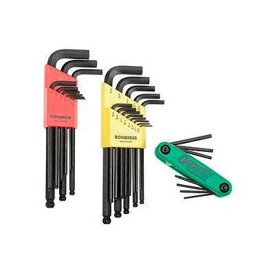 Bondhus 20199 22PC. SAE/Metric Hex Set W/ FREE 8PC. Torx Fold-Up