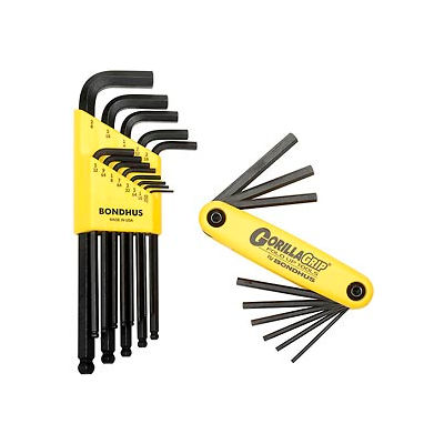 Bondhus 14189 Bonus Pack - Balldriver L-wrench Set 10937 & Gorilla Grip Fold-up Set 12589