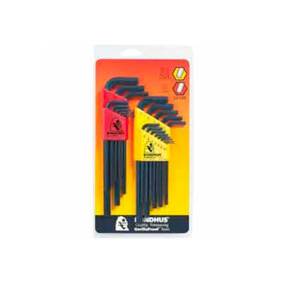 Bondhus 22199 Inch/Metric Hex L-wrench Double Pack - 12199 & 12137