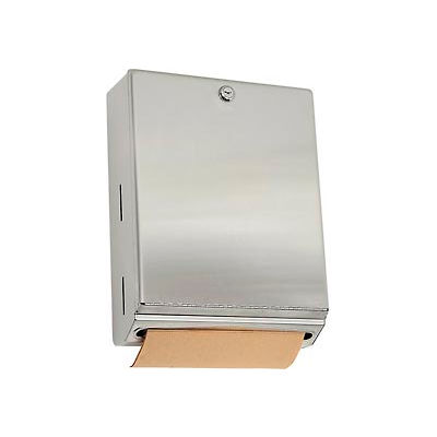 Bobrick® ClassicSeries Vertical Folded Paper Towel Dispenser W/Tumbler Lock, Stainless