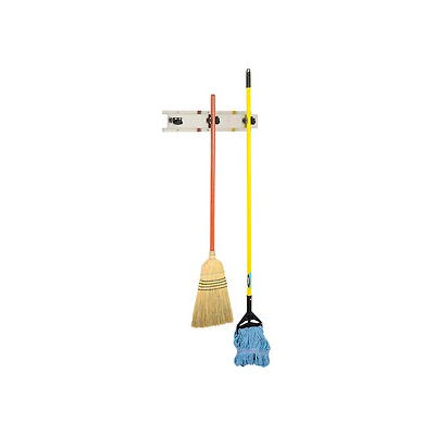 Bobrick Mop/Broom Holder, Stainless, 24", 3 Prongs - B223x24