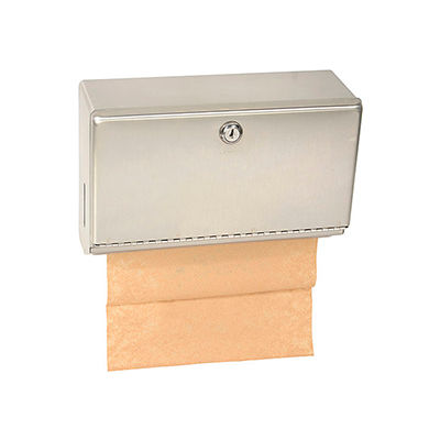 Bobrick® ClassicSeries Horizontal Folded Paper Towel Dispenser W/Tumbler Lock, Stainless
