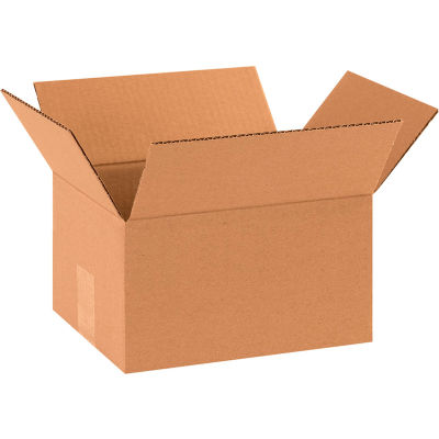 Global Industrial™ Cardboard Corrugated Boxes, 10"L x 8"W x 6"H, Kraft - Pkg Qty 25