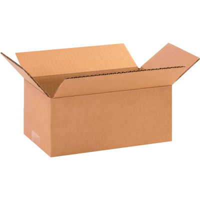 Global Industrial Long Cardboard Corrugated Boxes, 11"L x 6"W x 4"H, Kraft - Pkg Qty 25
