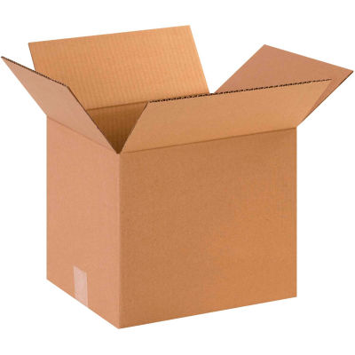 Cardboard Corrugated Boxes 12" x 10" x 10" 200#/ECT-32 - Pkg Qty 25