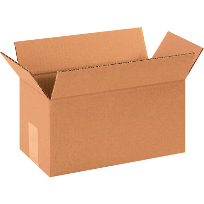 Global Industrial™ Long Cardboard Corrugated Boxes, 12"L x 6"W x 6"H, Kraft - Pkg Qty 25