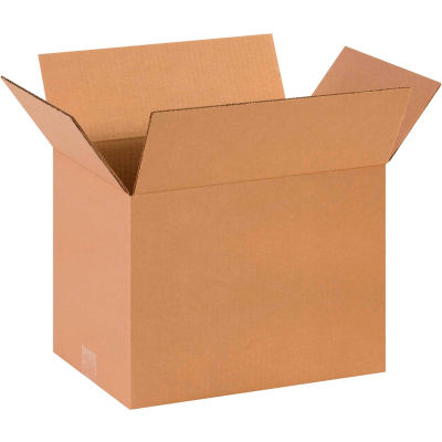 Global Industrial Cardboard Corrugated Boxes, 14"L x 11"W x 11"H, Kraft - Pkg Qty 25