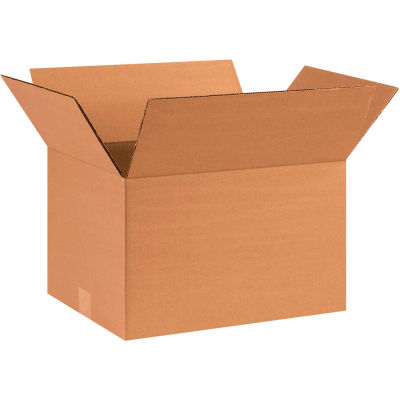 Global Industrial Cardboard Corrugated Boxes, 16"L x 12"W x 10"H, Kraft - Pkg Qty 25