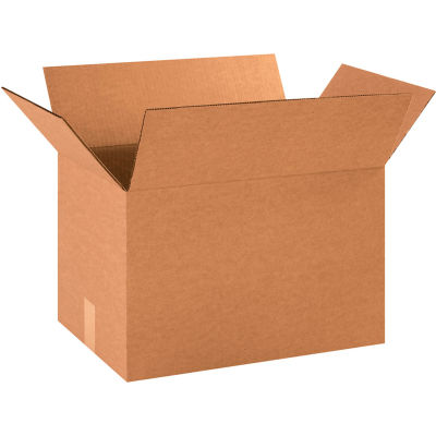 Global Industrial Cardboard Corrugated Boxes, 18"L x 12"W x 12"H, Kraft - Pkg Qty 25