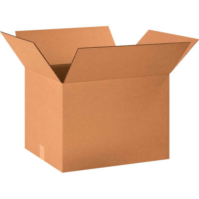 Cardboard Corrugated Boxes 20" x 16" x 14" 200#/ECT-32 - Pkg Qty 20