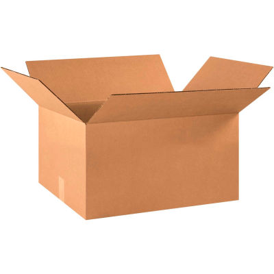 Cardboard Corrugated Boxes 21-3/8" x 15-5/8" x 9-1/2" 200#/ECT-32 - Pkg Qty 20